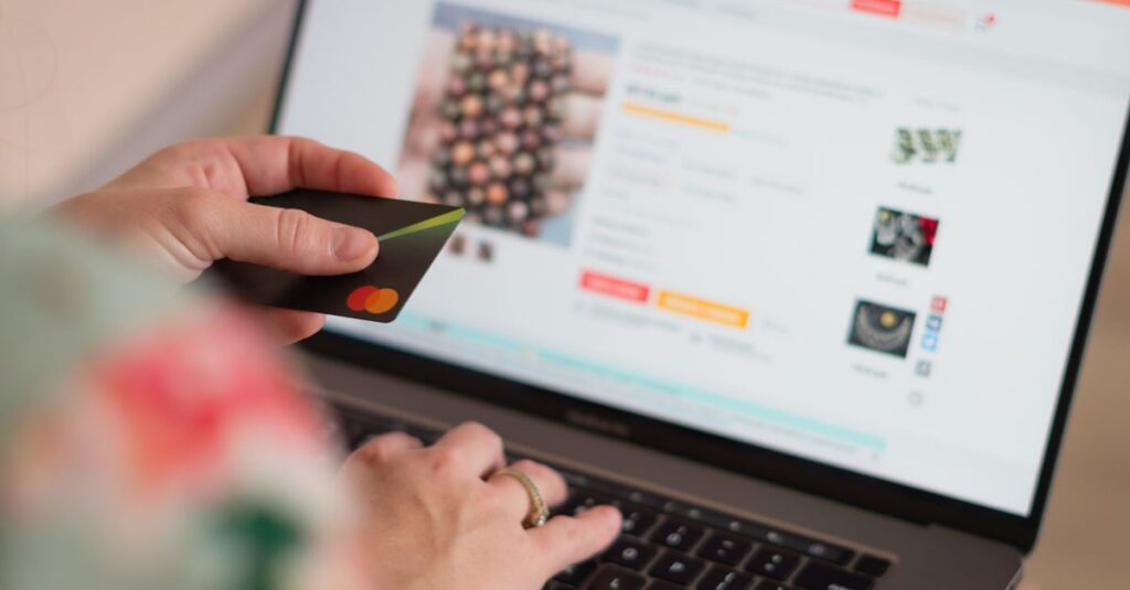 Small business owner in Southwest Florida checking website security updates on a laptop